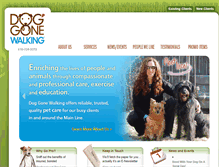 Tablet Screenshot of doggonewalkingpa.com